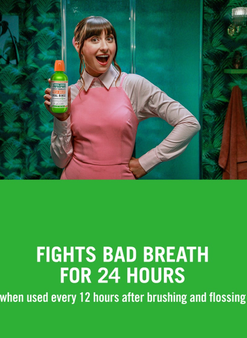 Fresh Breath Oral Rinse Mild Mint 12 hours (473 ml)