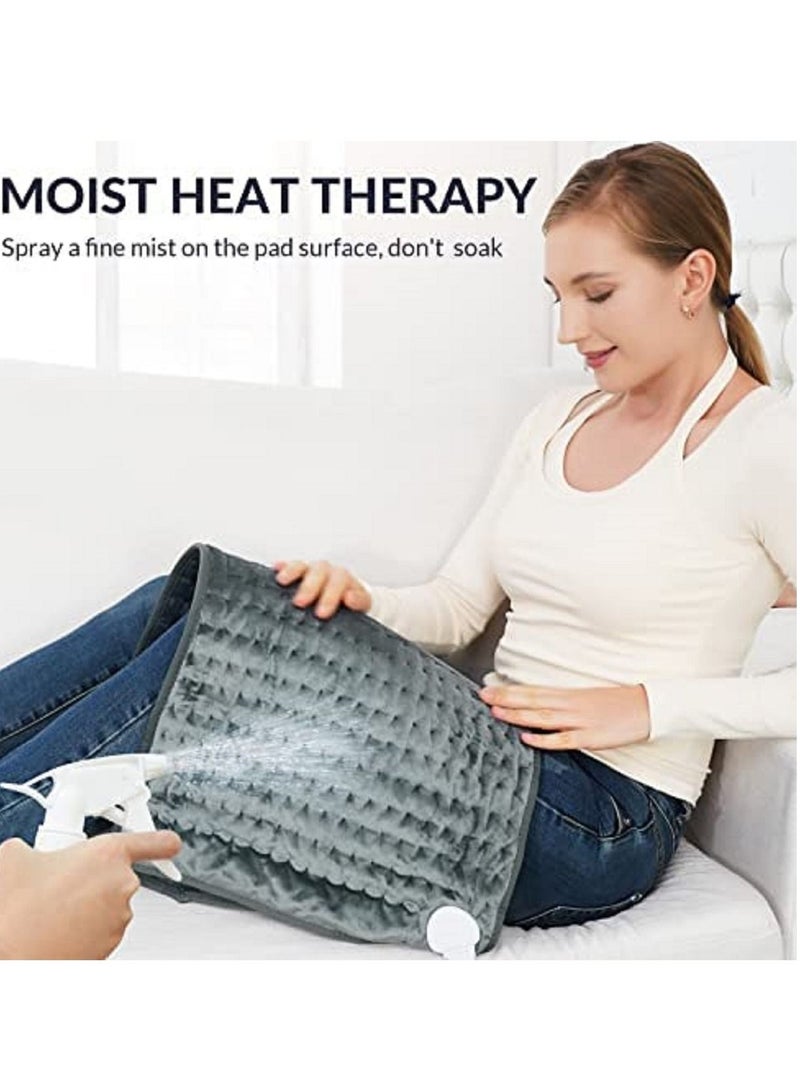 Heating Pad Electric for Pain Relief of Back Neck and Shoulder 10 Electric Temperature Options 4 Timer Settings Auto Shut Off 12 x 24 inches Heated Pad Massager - Heated Massager