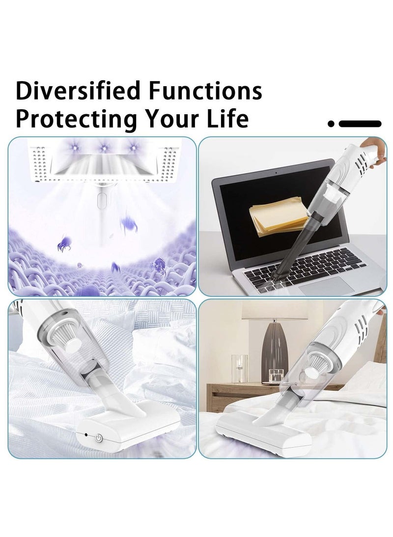 Vacuum Cleaner Hoovers Mite Removal Instrument Handheld Vacuum Cleaner Vacuum Cordless Cleaner Home Wireless Handheld Vacuum for Car Home Computer Keyboard (white)