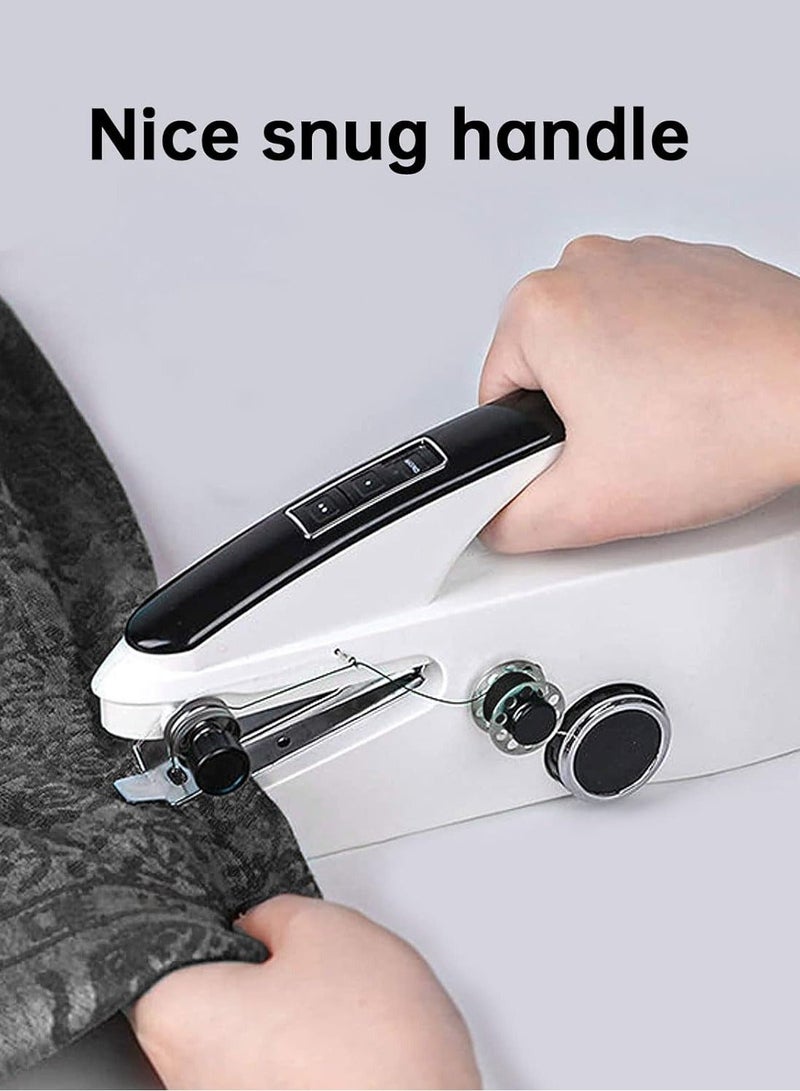 Mini Sewing Machine,Handheld Sewing Machine,Easy to Use and Fast Stitch Suitable for Clothes,Fabrics, DIY Home Travel