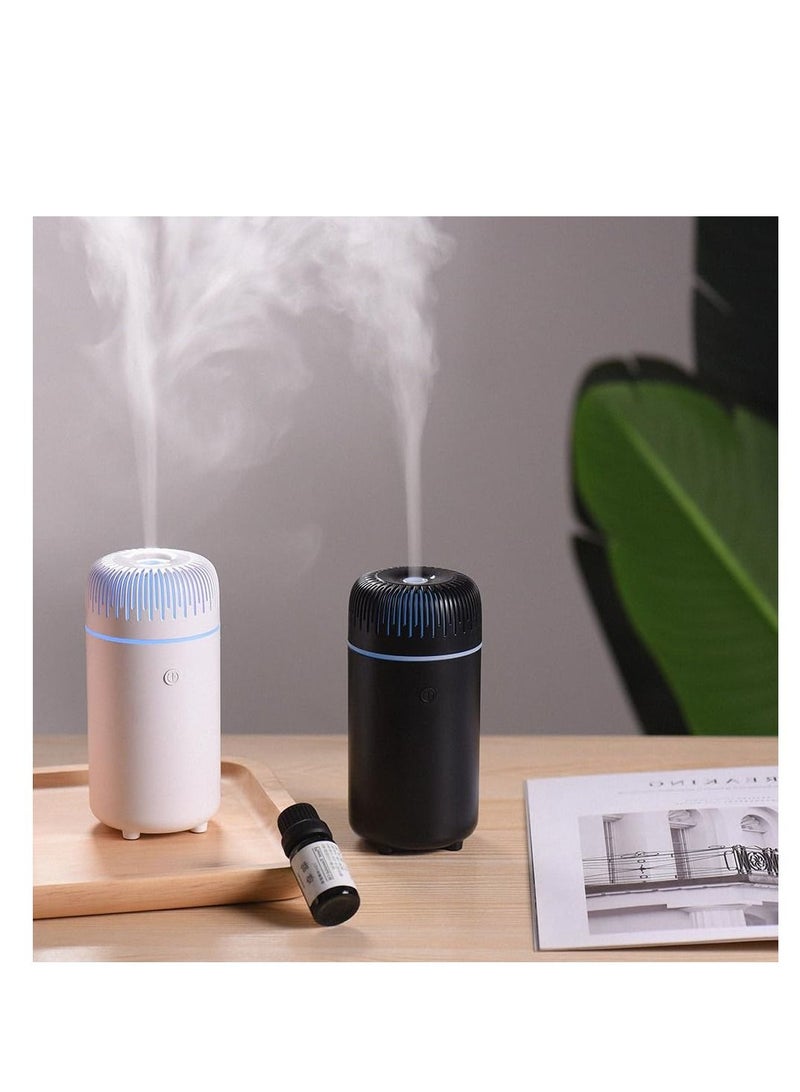 Car Diffuser USB Mini Humidifier Ultrasonic Essential Oil Cool Mist Air Freshener Car Office Bedroom Home Black