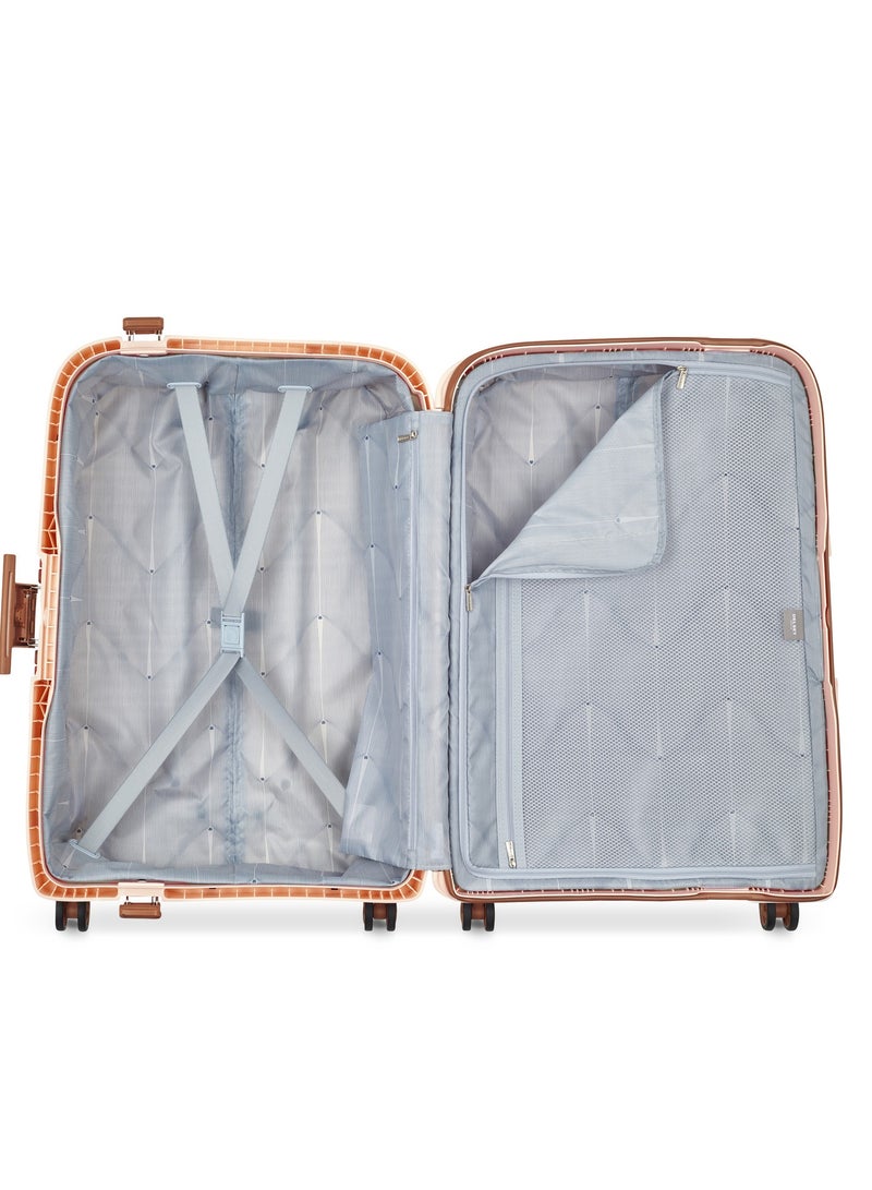 Delsey Moncey 69cm Hardcase 4 Double Wheel Check-In Trolley Case Light Pink