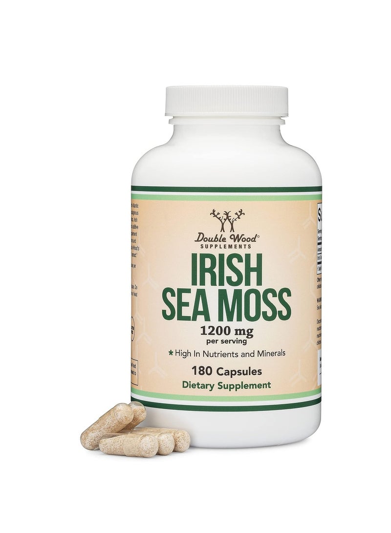 Irish Moss Extract Supplement 600mg 180 Capsules