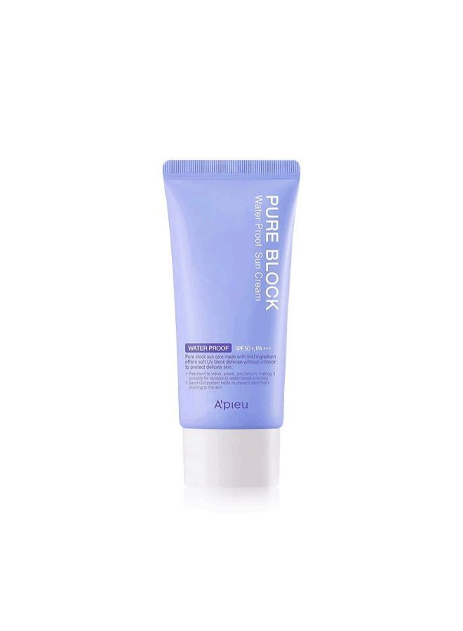 Pure Block Water Proof Sun Cream (SPF50+/PA+++) 50ml (Weight : 74g)