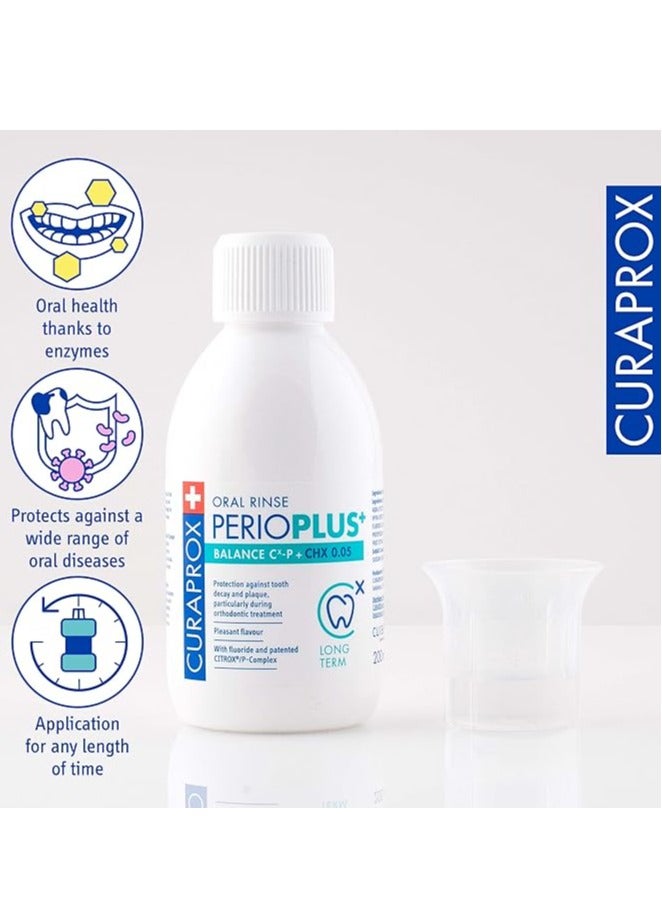 Perio Plus Balance CHX 0.05% Mouthwash 200ml