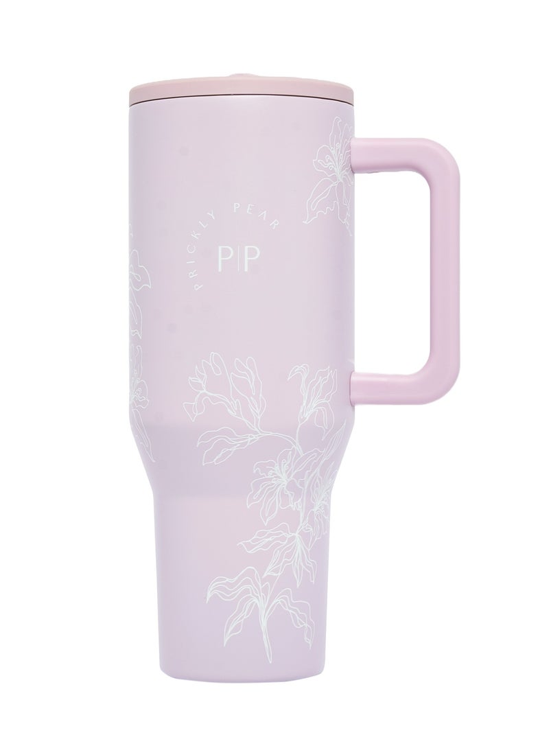 Stainless Steel 40 Oz Hydrator Floral Pink