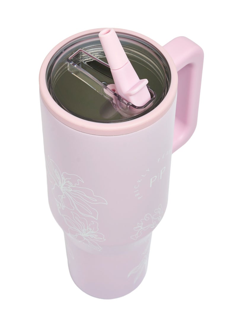 Stainless Steel 40 Oz Hydrator Floral Pink