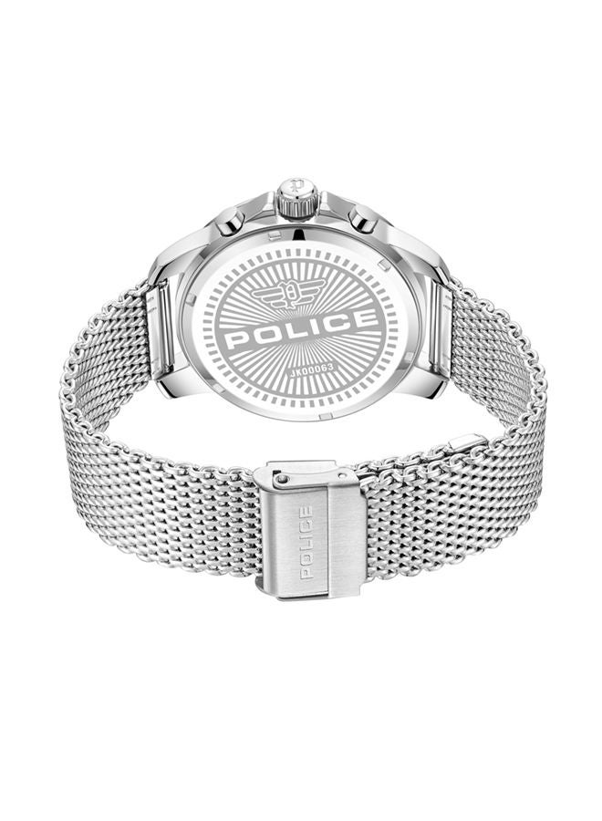 POLICE - Mensor Watch For Men Grey Dial With Silver Bracelet - PEWJK0006304