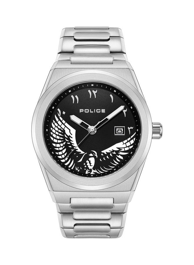 Salkantay Watch For Men Black Dial And Silver Bracelet