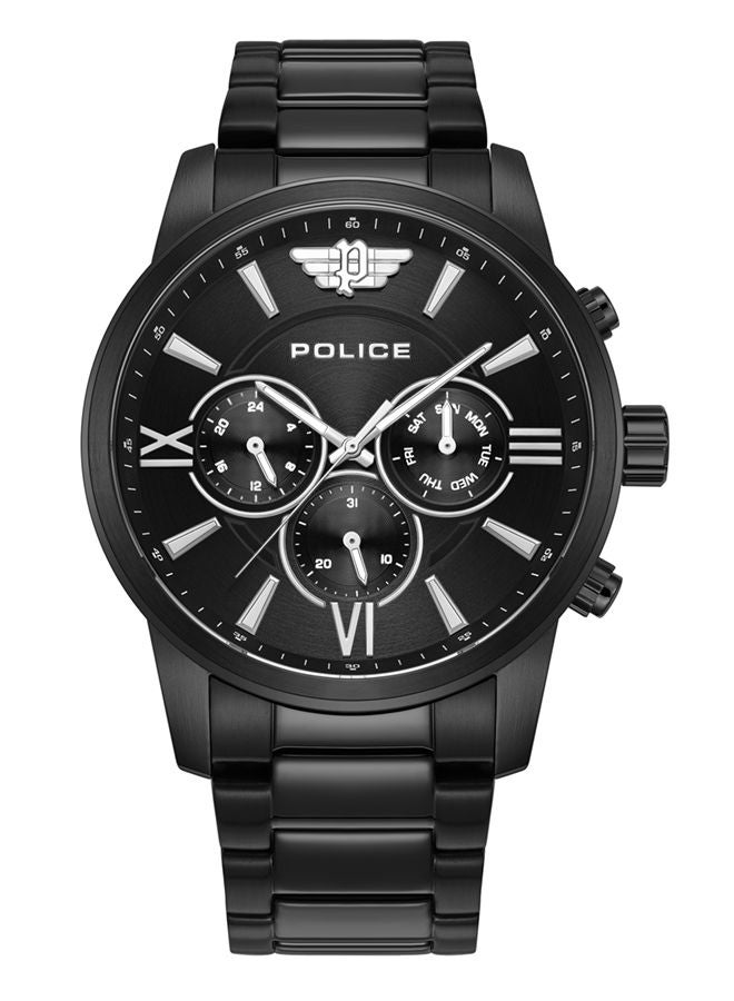 POLICE - Avondale Watch For Men Black Dial With Black Bracelet - PEWJK0004406