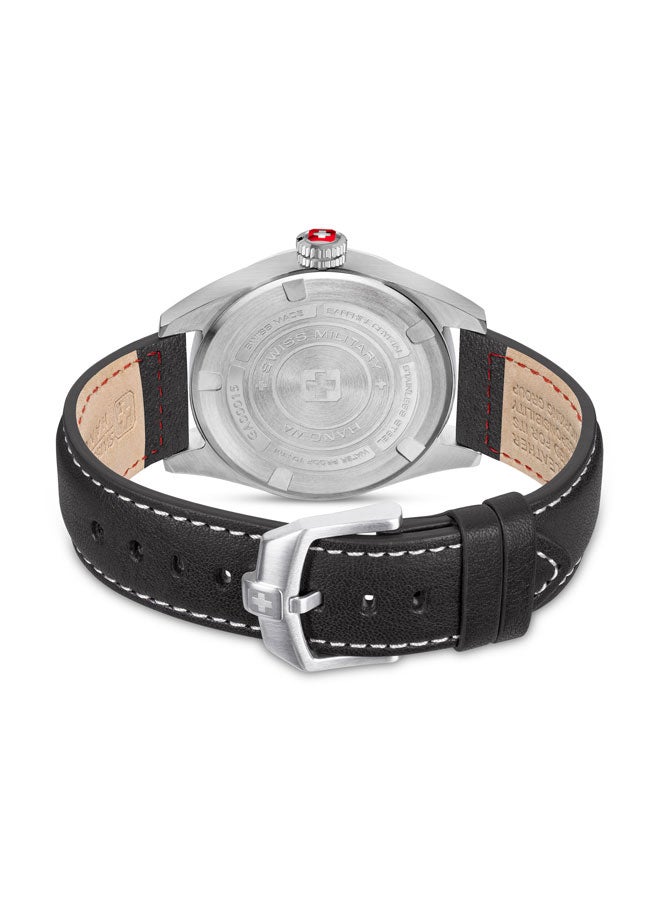 Greyhound Watch For Men With Black Genuine Leather Pro Strap - 42 mm