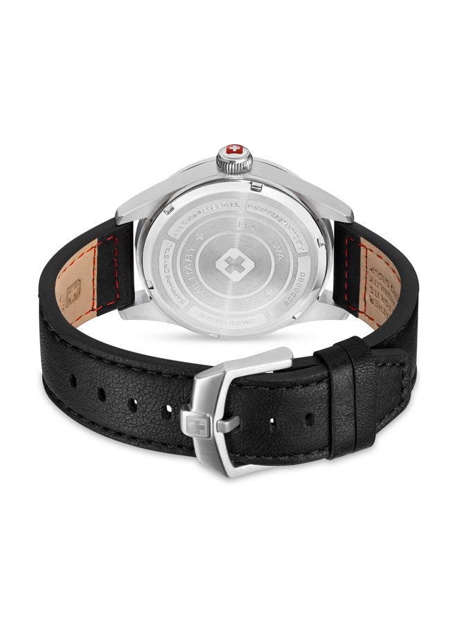 Thunderbolt Watch For Men With Black Genuine Leather Pro Strap - 43 mm