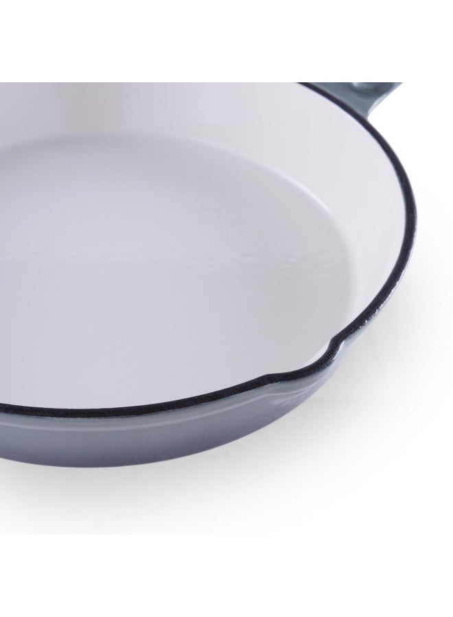 Glazura Enameled Cast Iron Fry Pan 40X25X5.5cm - Ombre Grey