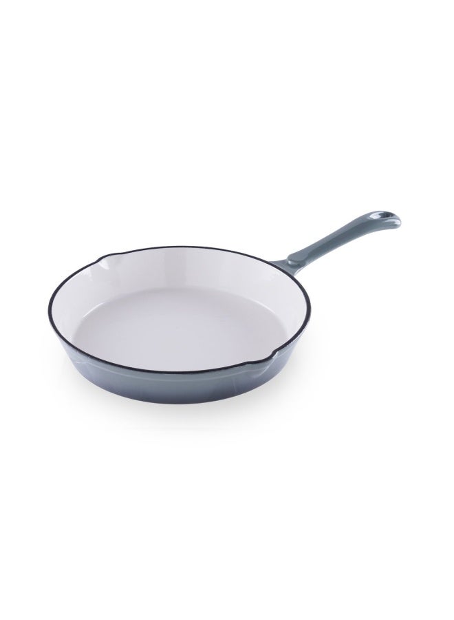 Glazura Enameled Cast Iron Fry Pan 40X25X5.5cm - Ombre Grey