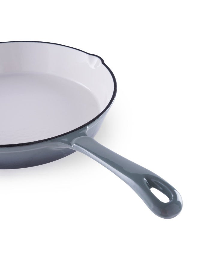 Glazura Enameled Cast Iron Fry Pan 40X25X5.5cm - Ombre Grey