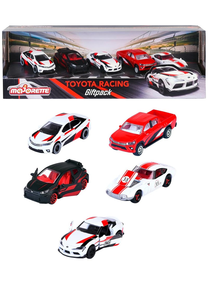 Toyota Die Cast Model Racing Car 5-Pieces Set