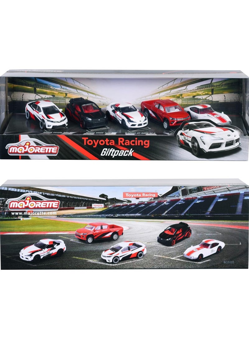 Toyota Die Cast Model Racing Car 5-Pieces Set