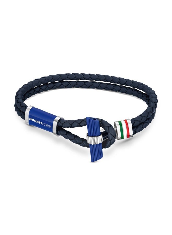 Ducati Collezione T Navy Bracelet For Men - DTAGB2136809