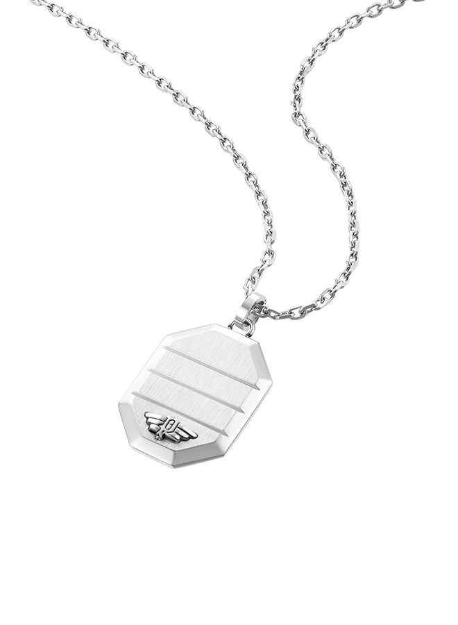 Police Revelry Stainless Steel Gents Necklace With Wing Logo Octagon Shape - PEAGN0033304