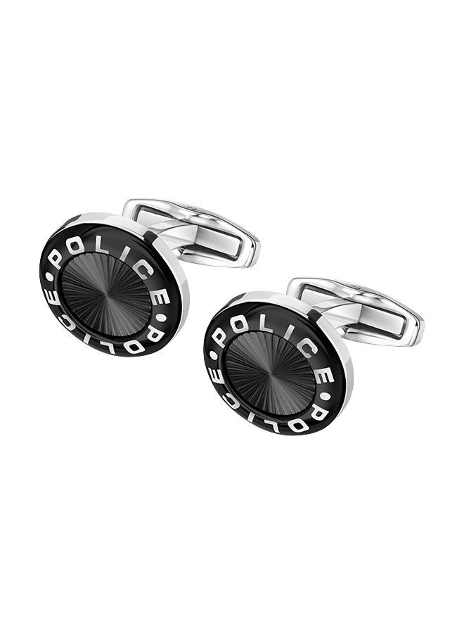 Rim Black Cufflinks With Stainless Steel LogoPEAGC0034601