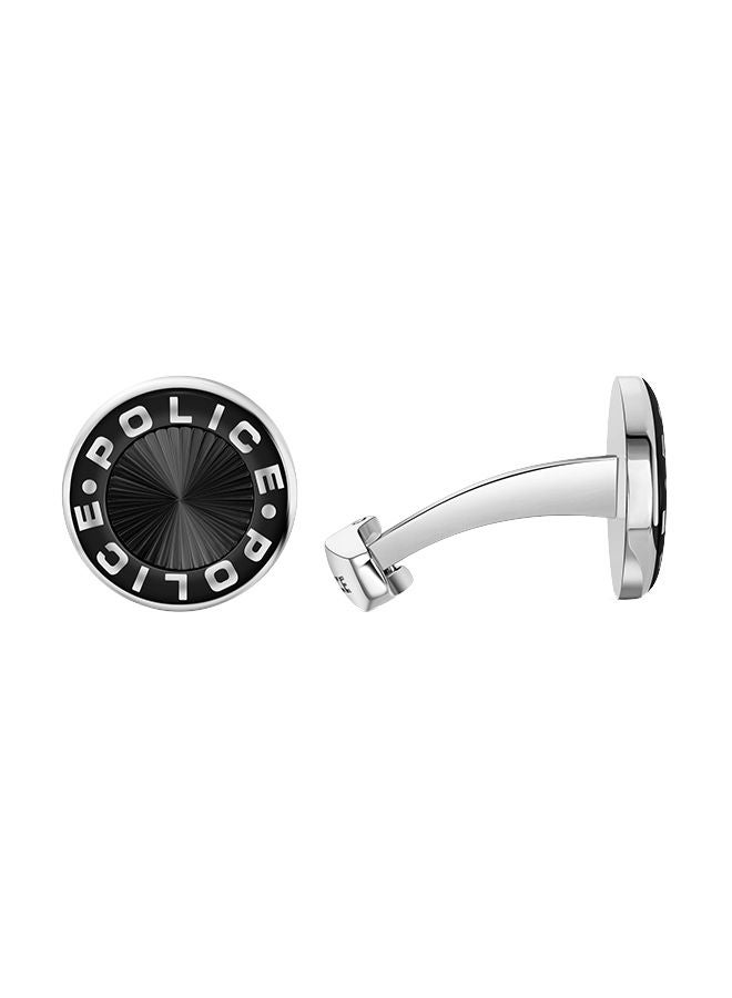 Rim Black Cufflinks With Stainless Steel LogoPEAGC0034601