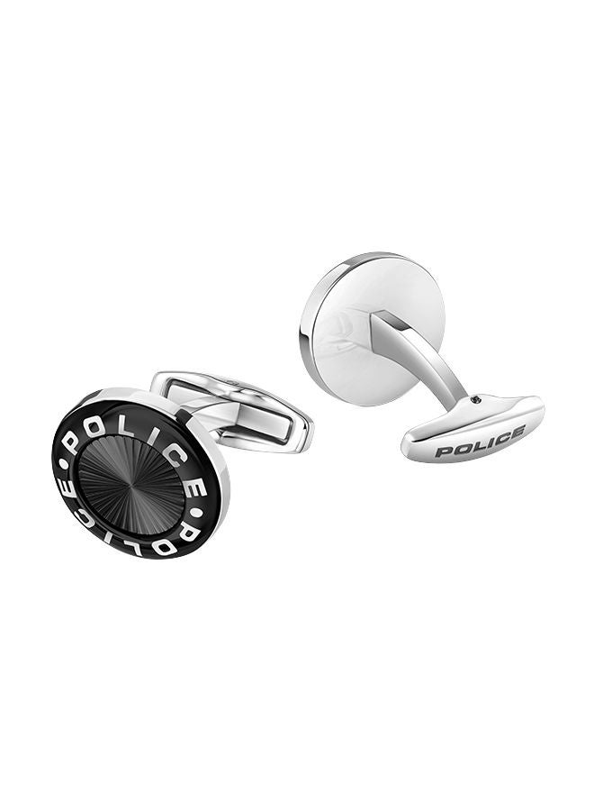 Rim Black Cufflinks With Stainless Steel LogoPEAGC0034601