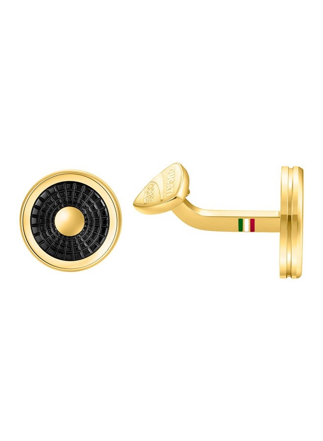 Dinamica Gold and Black luxury Cufflinks For Men