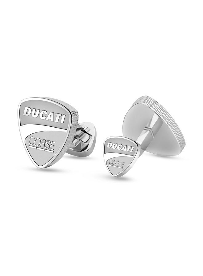 Ducati Scudetto Silver Cufflink For Men - DTAGC2137502