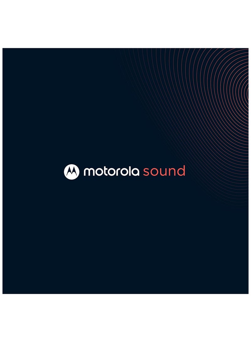 Sound Moto Buds 120 | Wireless Earphones | Bluetooth | Waterproof and Sweatproof | Touch and Voice Control White