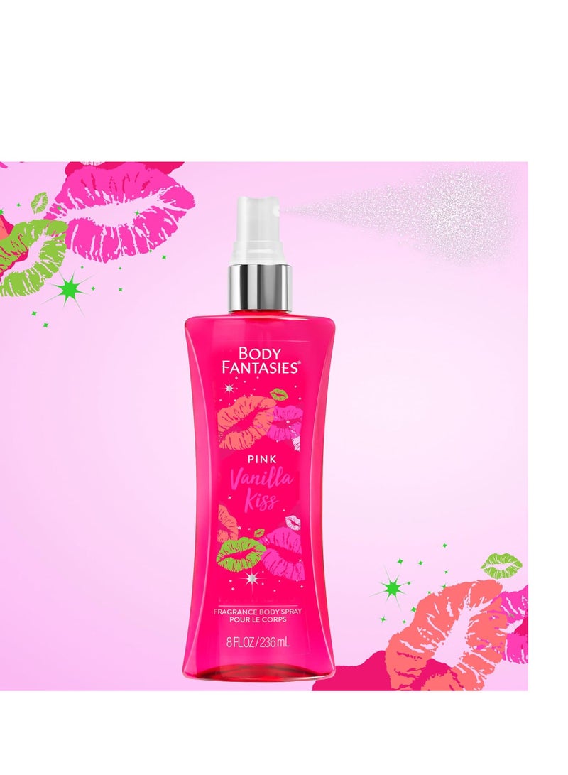 SIGNATURE Fragrance Body Spray, Pink Vanilla Fantasy, 8 Fluid Ounce (BF44)