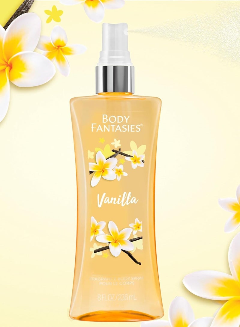 Signature Fragrance Body Spray, Vanilla, 8 fl oz (Pack of 2)