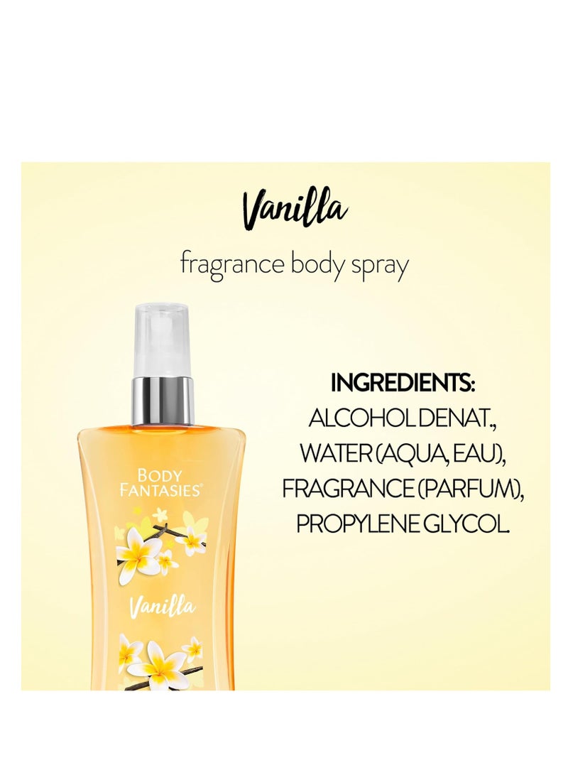 Signature Fragrance Body Spray, Vanilla, 8 fl oz (Pack of 2)