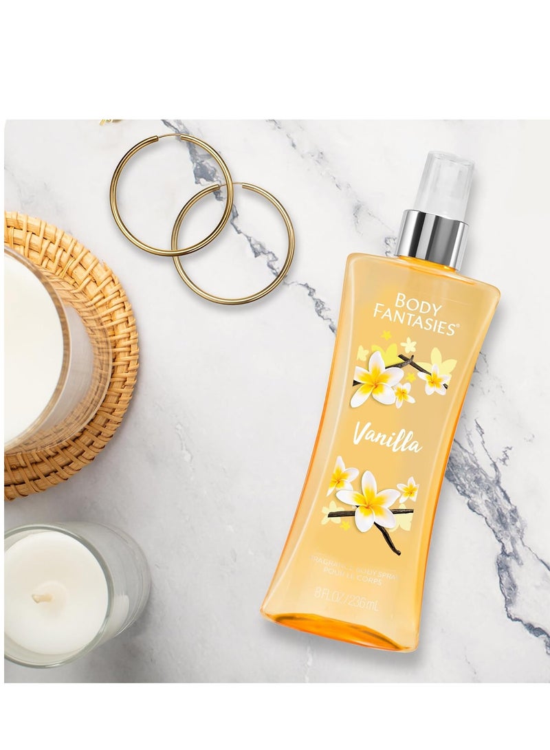 Signature Fragrance Body Spray, Vanilla, 8 fl oz (Pack of 2)