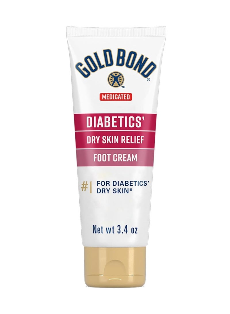 Gold Bond Ultimate Diabetics' Dry Skin Relief Foot Cream 3.4 oz., Soothes Skin Discomfort