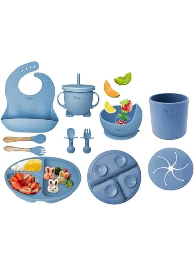 Silicone Baby Feeding Set, 10 Pieces