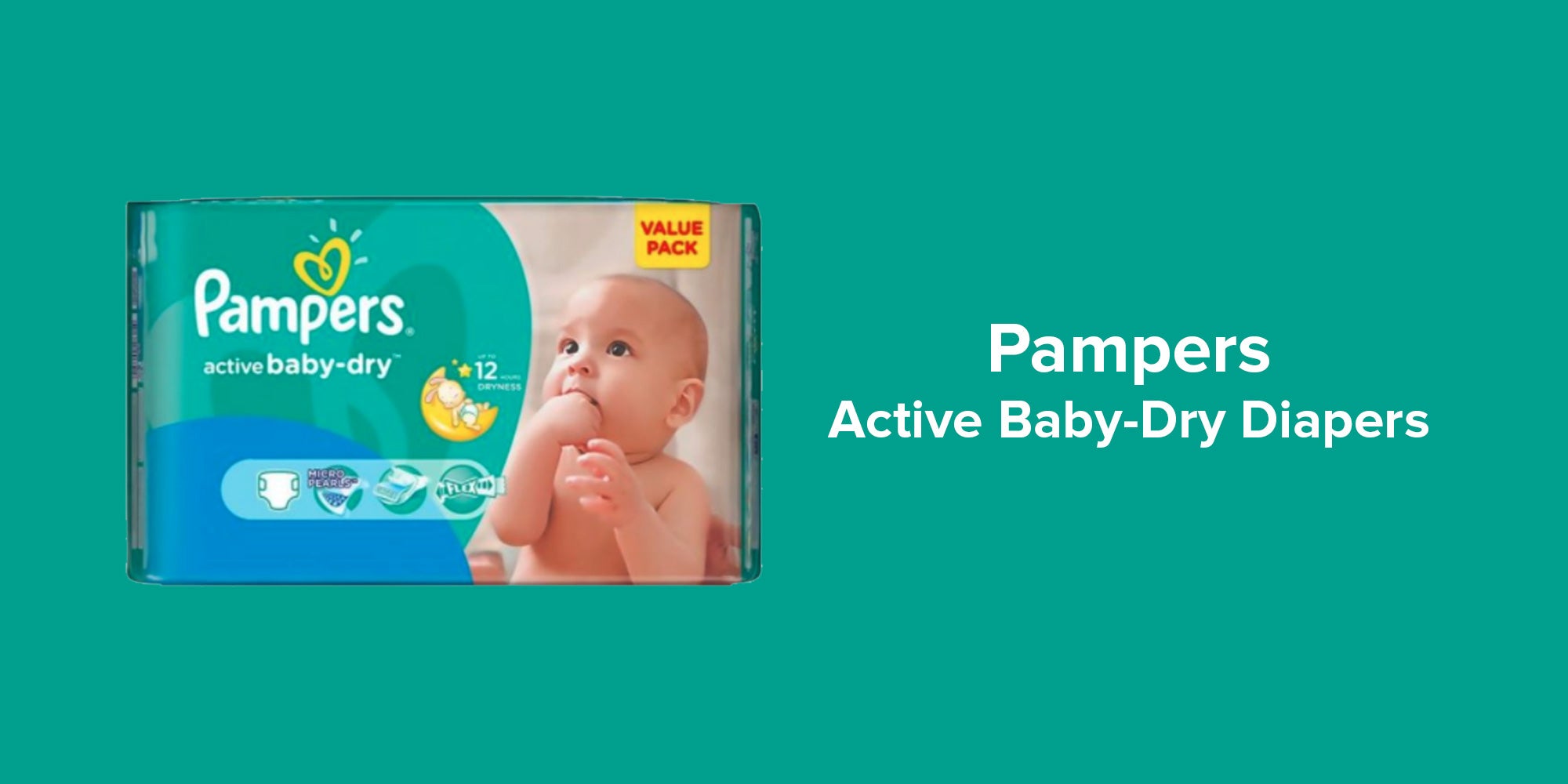 Active Baby Dry Diapers, Value Pack, Midi, Size 3 (4-9 Kgs), 46 Count