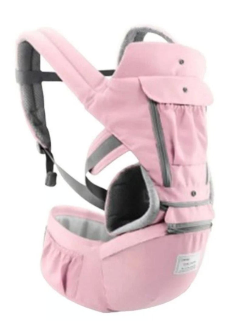 4-In-1 Soft Baby Ergonomic Convertible Sling Front And Back Face-In And Face-Out, 0 - 36 Months, 7 - 45 Lbs, Pink