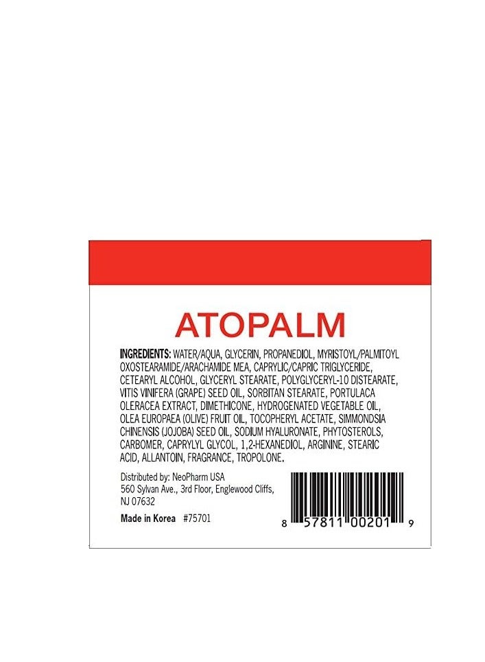 ATOPALM Intensive Moisturizing Cream for Dry & Sensitive Skin, Face Moisturizer, Replenishes Hydration, Paraben-Free, K-Beauty, skin barrier ceramide cream, 3.4 Fl Oz, 100ml (3.4 Fl Oz)