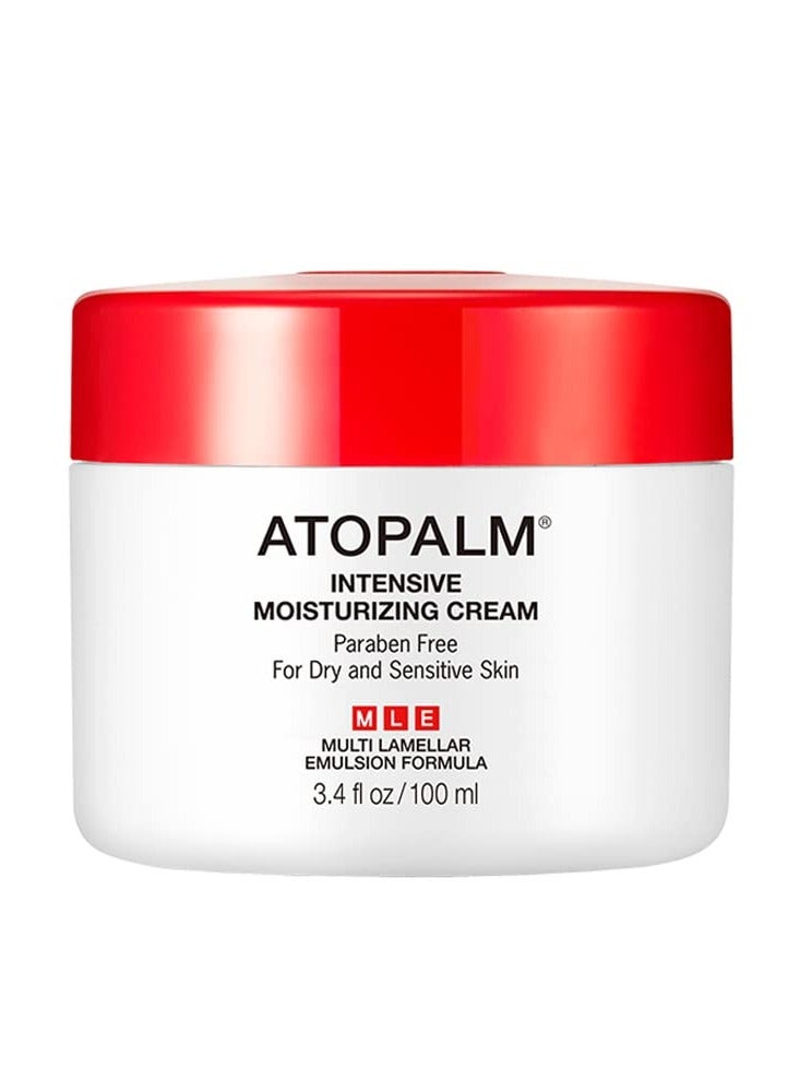 ATOPALM Intensive Moisturizing Cream for Dry & Sensitive Skin, Face Moisturizer, Replenishes Hydration, Paraben-Free, K-Beauty, skin barrier ceramide cream, 3.4 Fl Oz, 100ml (3.4 Fl Oz)