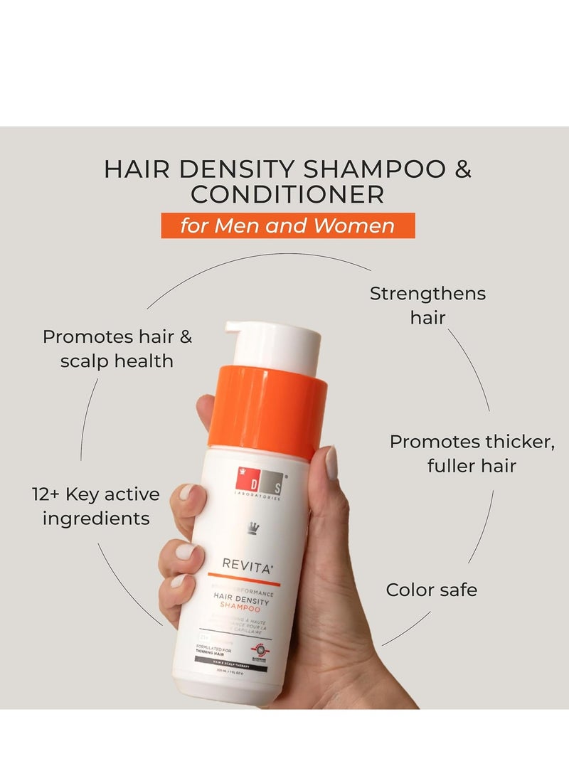 DS Laboratories Revita Shampoo and Conditioner Set - Hair Growth Shampoo and Conditioner, Hair Thickening Shampoo and Conditioner for Fine Hair, DHT Blocker Hair Loss Treatments for Women & Men