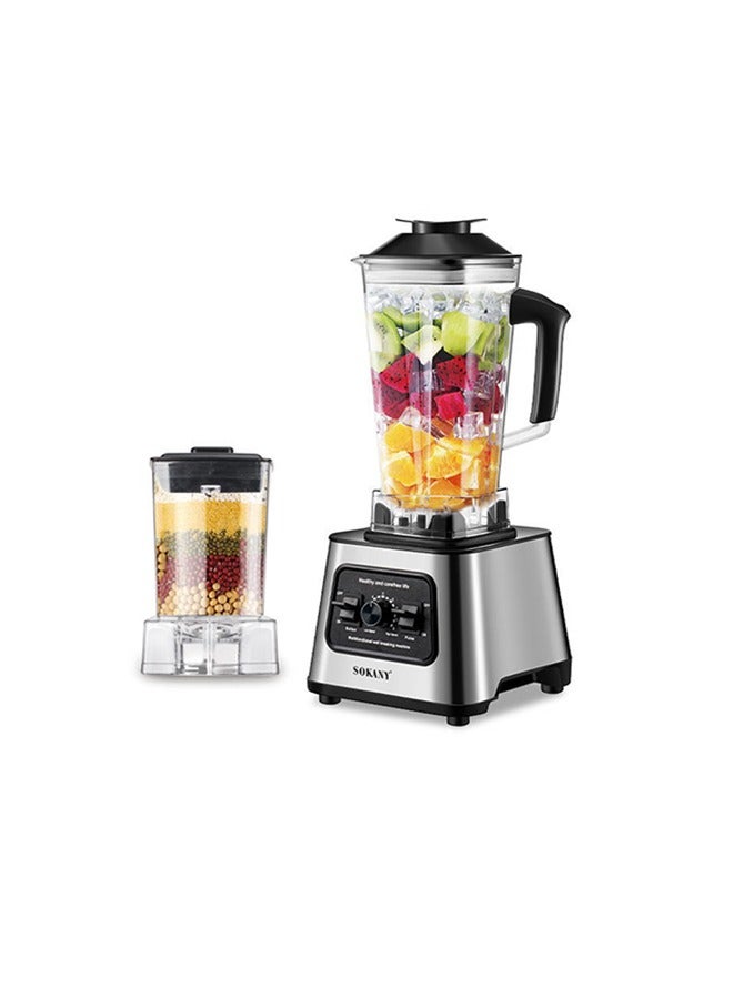 Juicer Blender, 2.5 Litre, 6000W Multi-Function High Speed Blender Ice Crusher with Mixer Grinder SK-999 Black