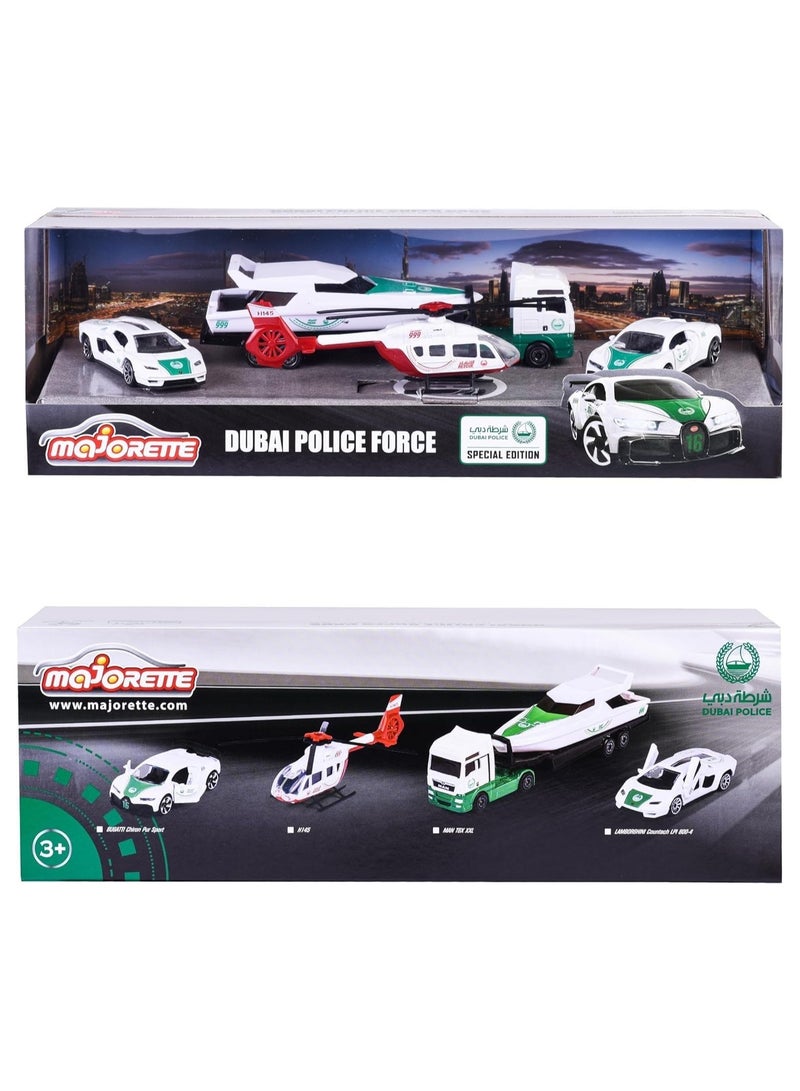 Dubai Police Force Car 5-Pieces Set, White