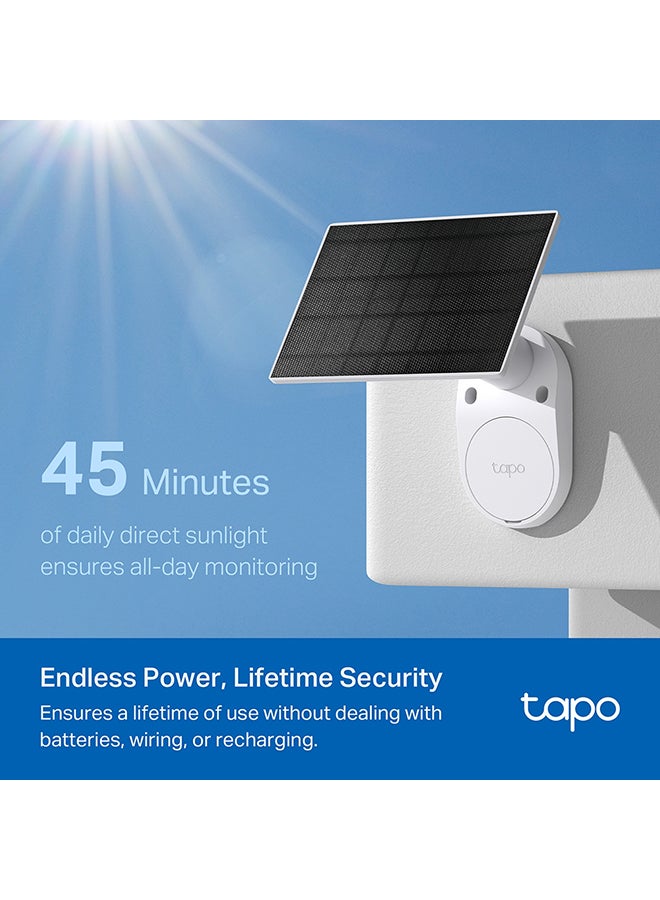 Tapo C410 KIT
Solar-Powered Security Camera Kit
Superior 2K 3MP Visuals
Wire-Free, Installs Almost Anywhere
IP65 Weatherproof