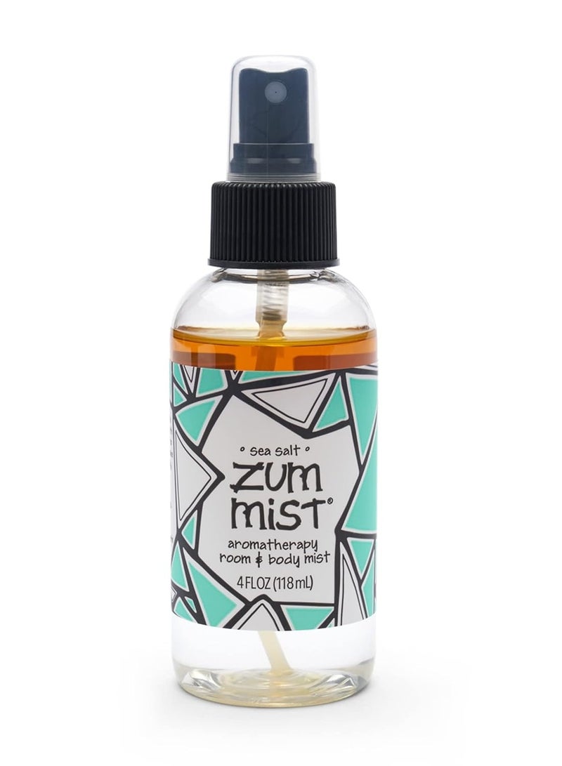 Indigo Wild Zum Mist Room & Body Spray - Aromatherapy Essential Oil Spray - Natural Body Mist & Room Spray - Sea Salt Scent - 4 fl oz
