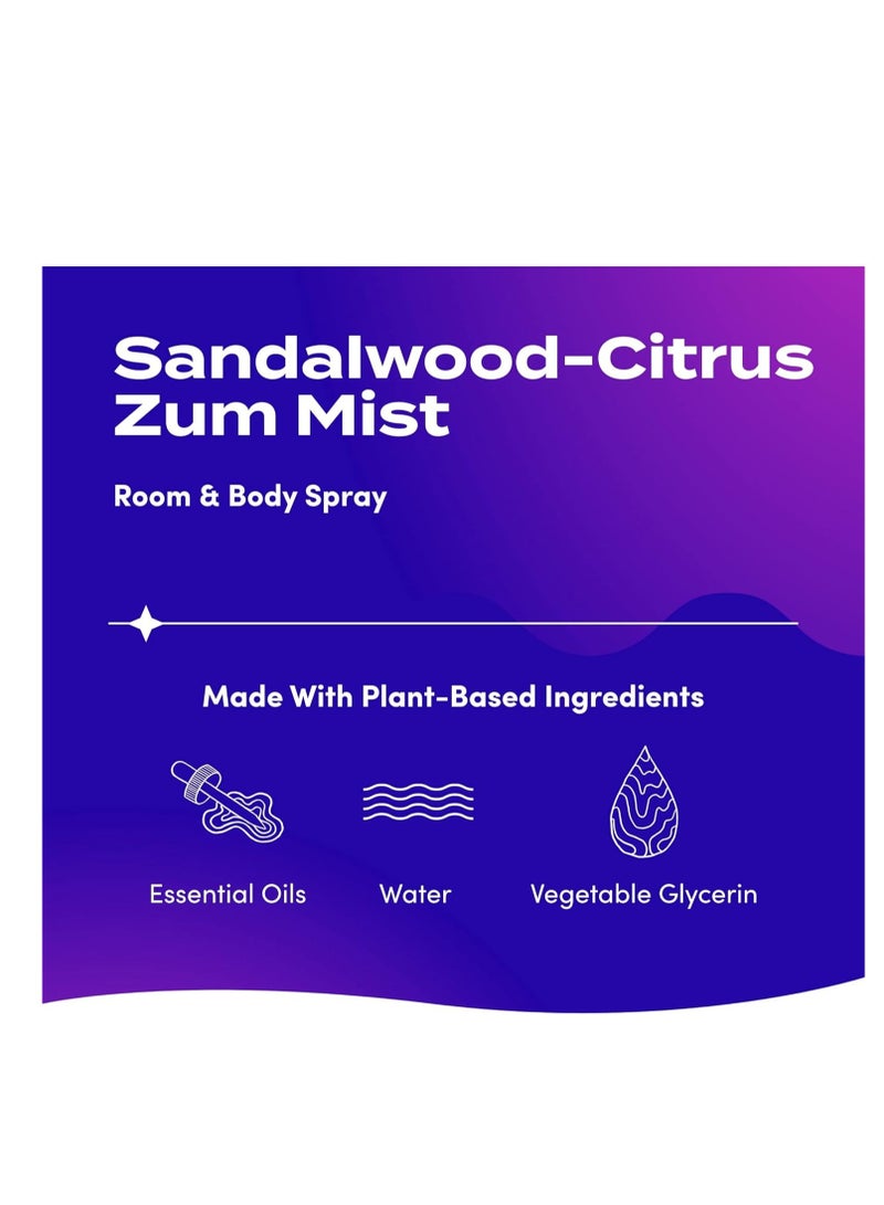 Indigo Wild Zum Mist Room and Body Spray - Sandalwood-Citrus - 4 fl oz