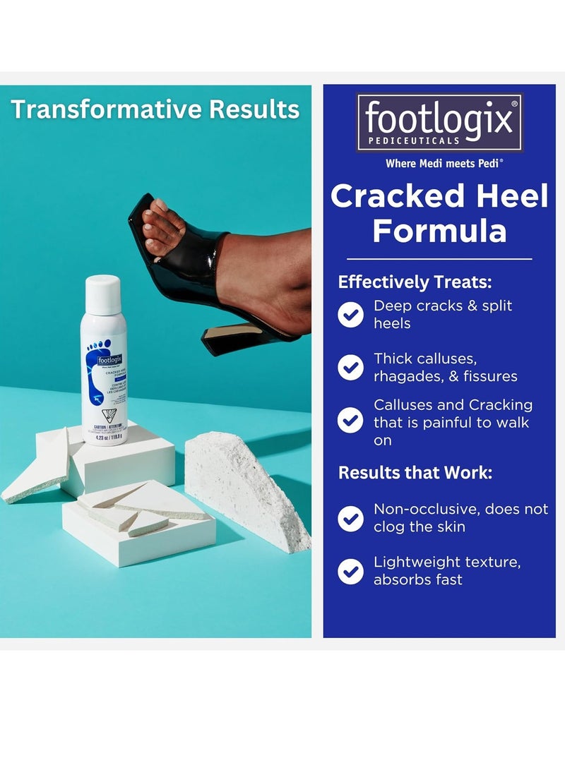 FOOTLOGIX Cracked Heel Formula, White 4.23 Ounce