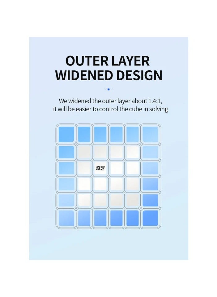 QIYI QIFAN S2 6x6 STICKERLESS NON-MAGNETIC SPEEDCUBE
