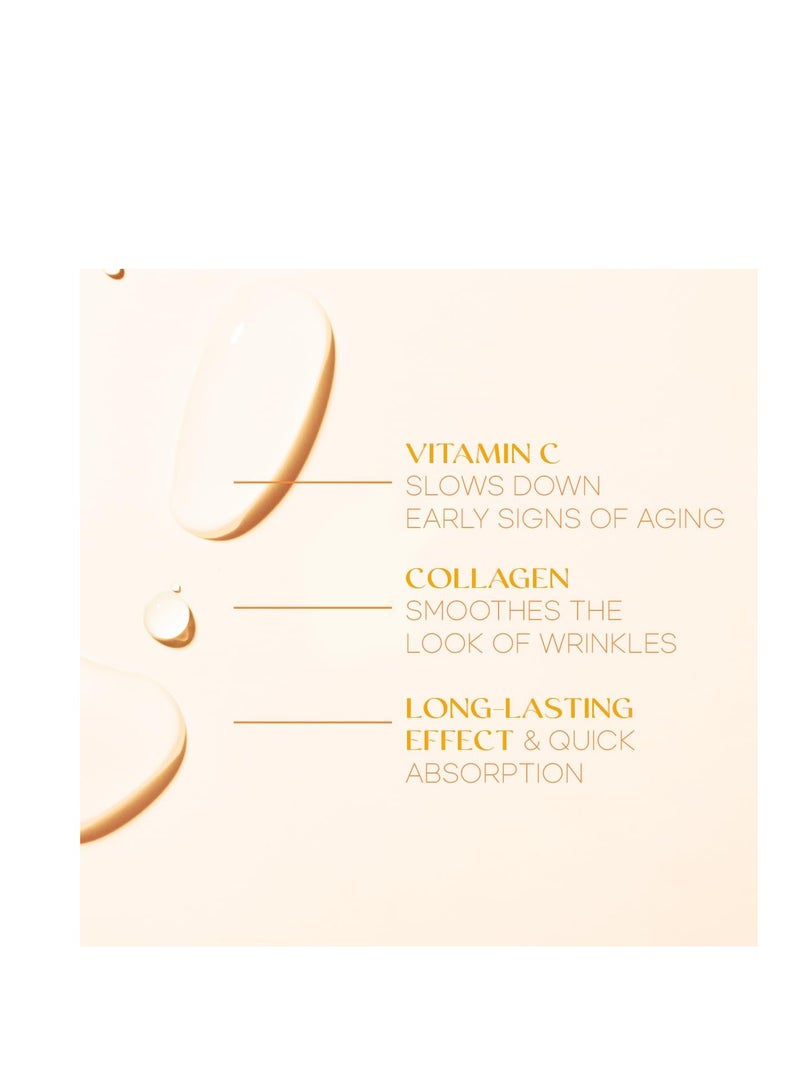 Vitamin C Serum With Collagen - Dermatologist Tested Korean Skin Care for Dark Spots & Skin Brightening - Anti Aging & Acne Facial Serum - Cruelty Free - For All Skin Types - 1.69Fl. oz by Skin 2.0