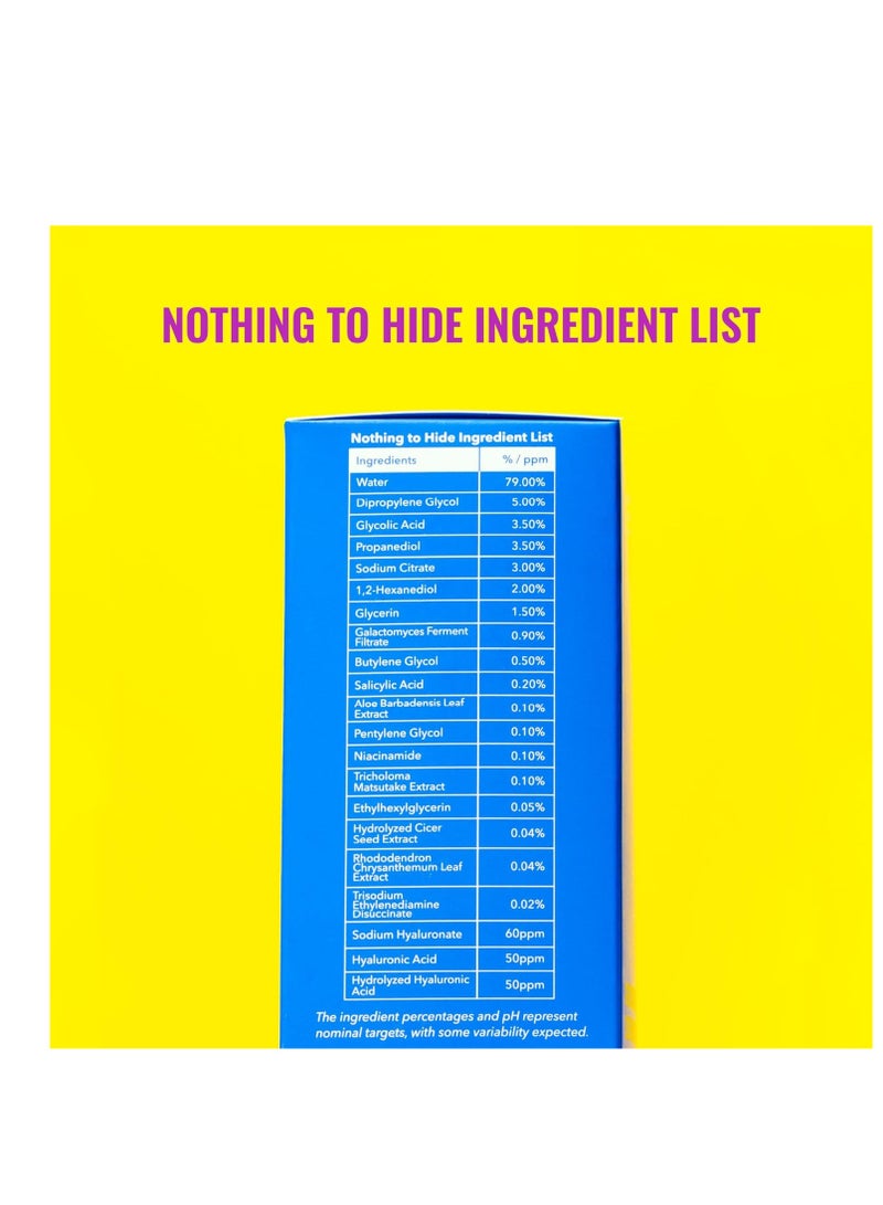 Good Molecules Glycolic Exfoliating Toner - Facial Toner and Exfoliant with Glycolic Acid, Hyaluronic Acid and Aloe to Moisturize - Skincare for Face