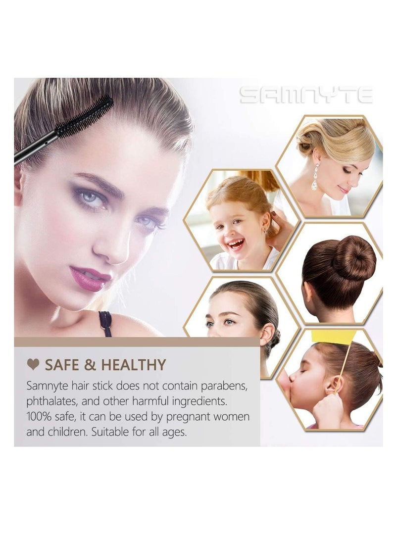 Samnyte Hair Wax Stick for Flyaways, Fly Away Hair Tamer Stick for Baby Hair, Hair Finishing Stick Works in 3 Seconds, Hair Wax Stick for Long-Lasting Fixed Hair Styling, Wax Stick for Hair
